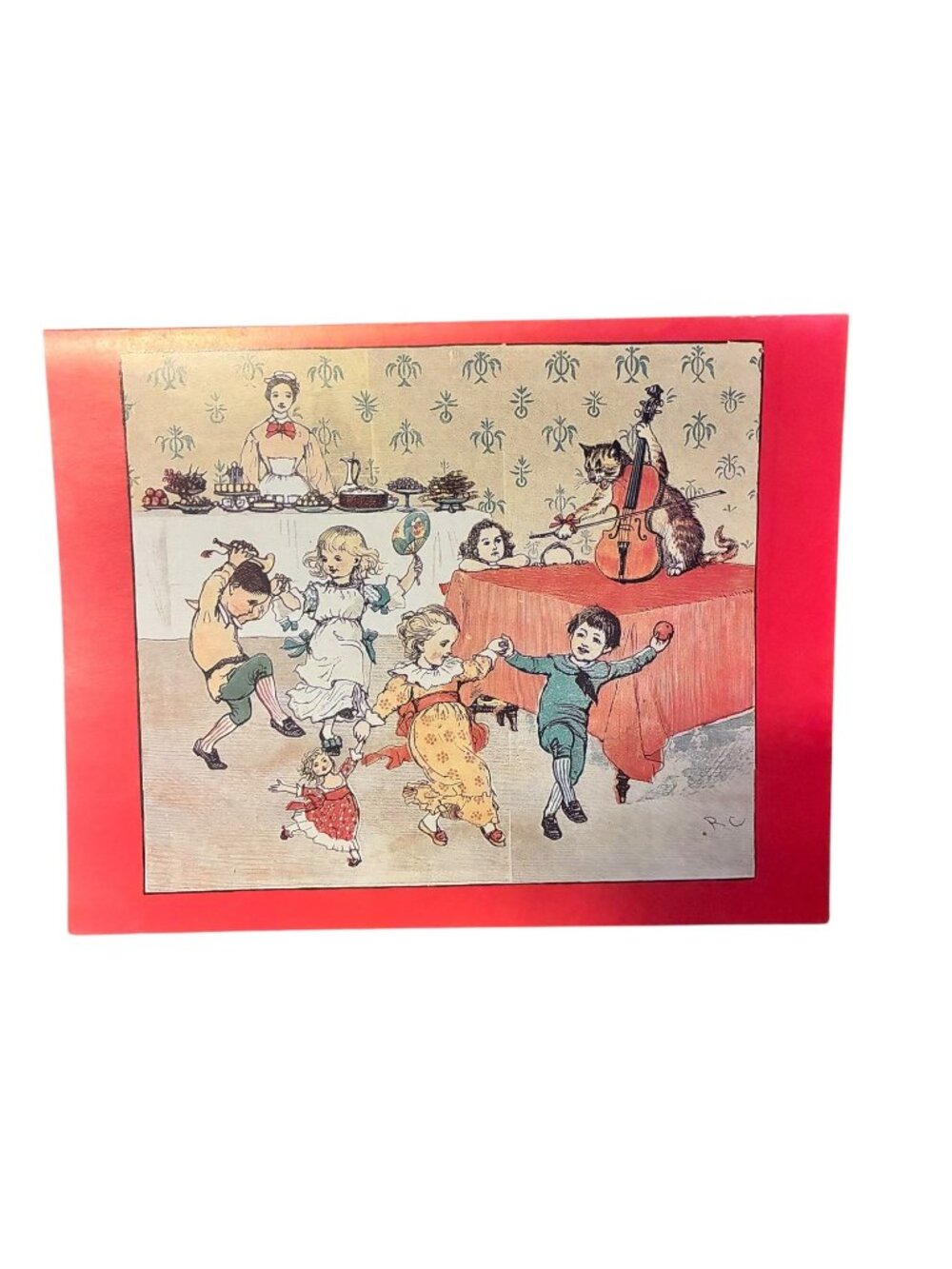 VTG 10-Count Box Notecards Museum Reproductions Olsen Line Hey Diddle Diddle Ran - Picture 9 of 12